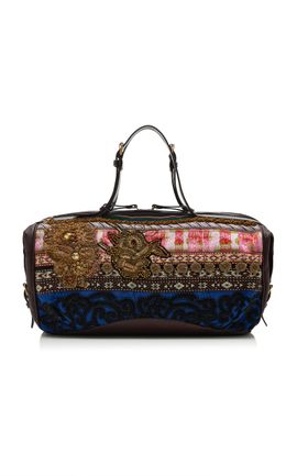 Dries Van Noten Dries Van Noten Embroidered Cotton Twill Duffel Bag