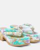 Dries Van Noten Dries Van Noten Floral-printed platform thong sandals - 1