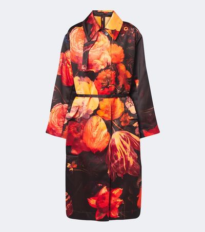 Dries Van Noten Dries Van Noten Floral belted coat
