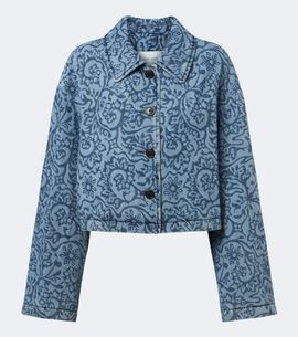Dries Van Noten Dries Van Noten Floral denim jacket