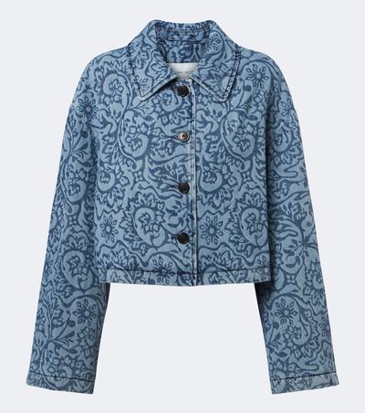 Dries Van Noten Dries Van Noten Floral denim jacket