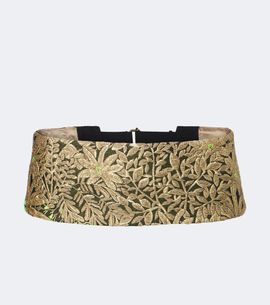 Dries Van Noten Dries Van Noten Floral jacquard belt