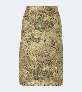 Dries Van Noten Dries Van Noten Floral jacquard midi skirt