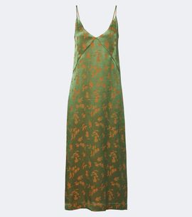 Dries Van Noten Dries Van Noten Floral jacquard satin slip dress