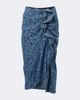 Dries Van Noten Dries Van Noten Floral ruffled denim midi skirt - 1