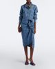 Dries Van Noten Dries Van Noten Floral ruffled denim midi skirt - 2