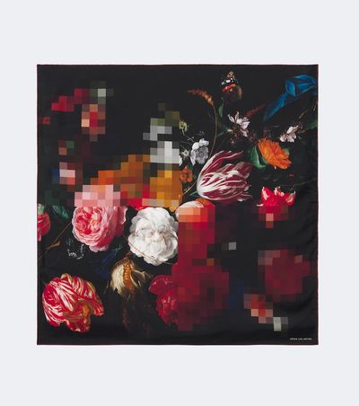 Dries Van Noten Dries Van Noten Floral silk twill scarf