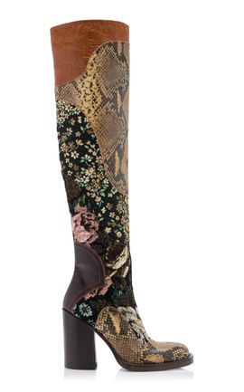 Dries Van Noten Dries Van Noten Forest Printed Boots
