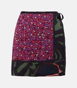 Dries Van Noten Dries Van Noten Gabrinas printed wrap miniskirt