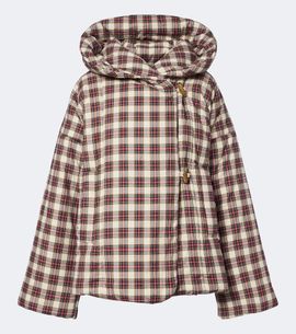 Dries Van Noten Dries Van Noten Gingham hooded cotton puffer jacket