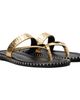 Dries Van Noten Dries Van Noten Gold Leather Sandals - 4