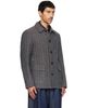Dries Van Noten Dries Van Noten Gray & Blue Wool Jacket - 2