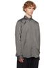 Dries Van Noten Dries Van Noten Gray & Burgundy Pinstripe Shirt - 2
