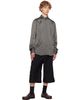 Dries Van Noten Dries Van Noten Gray & Burgundy Pinstripe Shirt - 4