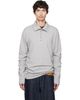 Dries Van Noten Dries Van Noten Gray Cotton Polo - 1