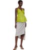 Dries Van Noten Dries Van Noten Gray Gathered Midi Skirt - 4