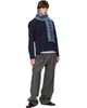 Dries Van Noten Dries Van Noten Gray Jacquard Wool Scarf - 2