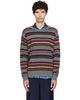 Dries Van Noten Dries Van Noten Gray Striped Sweater - 1