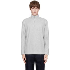 Dries Van Noten Dries Van Noten Gray Turtleneck Cotton Polo