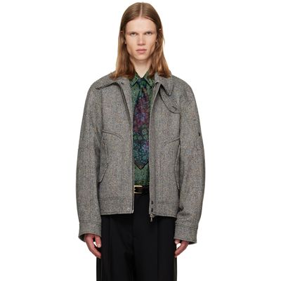 Dries Van Noten Dries Van Noten Gray Wool Jacket