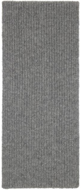 Dries Van Noten Dries Van Noten Gray Wool Scarf