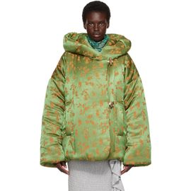 Dries Van Noten Dries Van Noten Green & Orange Floral Jacket