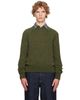 Dries Van Noten Dries Van Noten Green Alpaca Sweater - 1