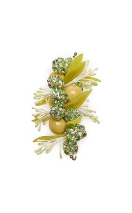 Dries Van Noten Dries Van Noten Green Brooch