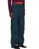 Dries Van Noten Dries Van Noten Green Cotton Trousers - 2