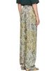 Dries Van Noten Dries Van Noten Green Elasticated Jacquard Trousers - 3