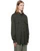 Dries Van Noten Dries Van Noten Green Flap Pocket Twill Shirt - 2