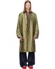 Dries Van Noten Dries Van Noten Green Jacquard Coat - 1