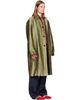 Dries Van Noten Dries Van Noten Green Jacquard Coat - 2