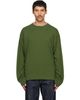 Dries Van Noten Dries Van Noten Green Long Sleeve Cotton T-shirt - 1