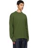 Dries Van Noten Dries Van Noten Green Long Sleeve Cotton T-shirt - 2