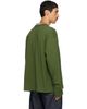 Dries Van Noten Dries Van Noten Green Long Sleeve Cotton T-shirt - 3