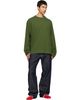 Dries Van Noten Dries Van Noten Green Long Sleeve Cotton T-shirt - 4
