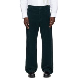 Dries Van Noten Dries Van Noten Green Loose Overdyed Trousers