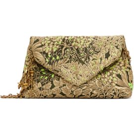Dries Van Noten Dries Van Noten Green Medium Envelope Bag
