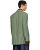 Dries Van Noten Dries Van Noten Green Oversized Wool Blazer - 3