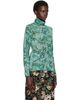 Dries Van Noten Dries Van Noten Green Paisley Turtleneck - 2