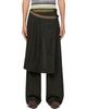 Dries Van Noten Dries Van Noten Green Pleated Skirt Trousers - 1
