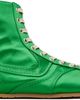 Dries Van Noten Dries Van Noten Green Satin High Top Sneakers - 1
