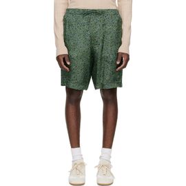 Dries Van Noten Dries Van Noten Green Viscose Shorts
