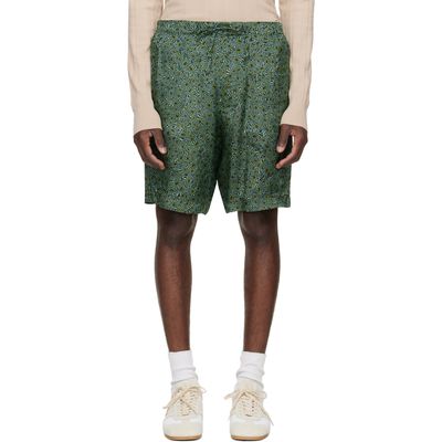 Dries Van Noten Dries Van Noten Green Viscose Shorts