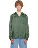 Dries Van Noten Dries Van Noten Green Viscose Twill Shirt - 1