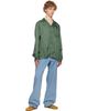 Dries Van Noten Dries Van Noten Green Viscose Twill Shirt - 4