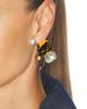 Dries Van Noten Dries Van Noten Handmade Artisanal Glass Disc Shell Paste Earrings - 2