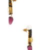 Dries Van Noten Dries Van Noten Handmade Artisanal Glass Disc Shell Paste Earrings - 3