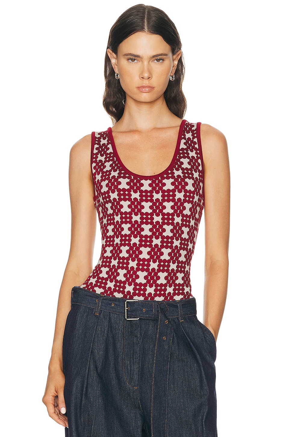 Mowalola - Red Maxine Tank Top